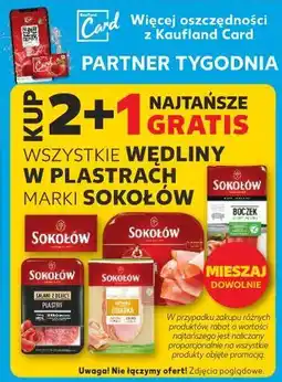 Kaufland Salami dębickie - plastry Sokołów oferta