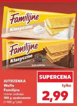 Kaufland Wafle kakaowe Jutrzenka Familijne oferta