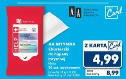 Kaufland Chusteczki do higieny intymnej help Aa Intymna oferta