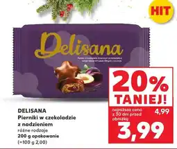 Kaufland Pierniki w czekoladzie z nadzieniem śliwkowym Delisana oferta