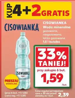 Kaufland Woda gazowana Cisowianka oferta