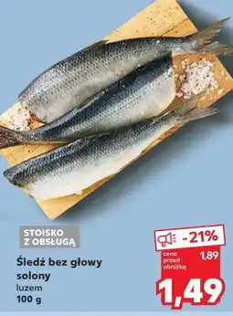 Kaufland Śledź solony bez głowy oferta