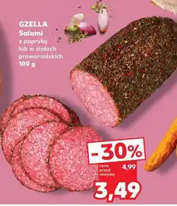 Kaufland Salami w ziołach prowansalskich Gzella oferta