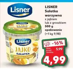 Kaufland Sałatka warzywna z groszkiem Lisner oferta