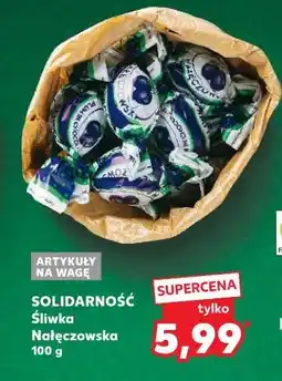 Kaufland Śliwka w czekoladzie Solidarność Nałęczowska oferta