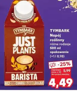 Kaufland Napój owies barista Tymbark Just Plants oferta