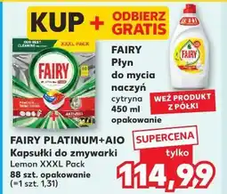 Kaufland Kapsułki do zmywarki lemon Fairy Platinum Plus oferta