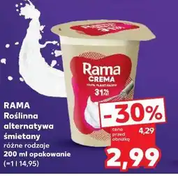 Kaufland Śmietana 31 % Rama Crema oferta