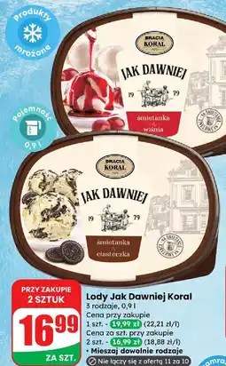 Dino Lody Jak Dawniej śmietanka wiśnia Koral oferta