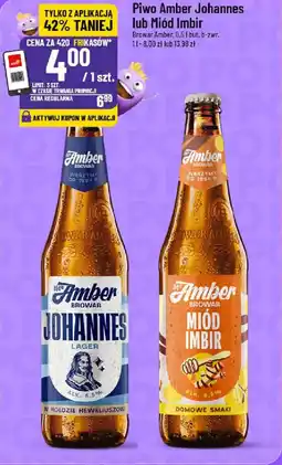 Polomarket Piwo Amber Johannes lub Miód Imbir Browar Amber oferta