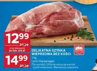 Szynka delikatna wieprzowa bez kości Stokrotka