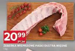 Stokrotka Żeberka wieprzowe paski ekstra mięsne Stokrotka oferta