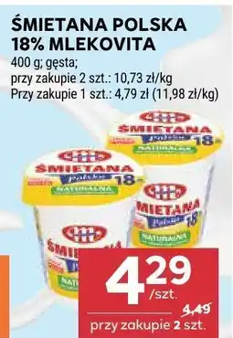 Stokrotka Śmietana Polska 18% Mlekovina Mlekovita oferta