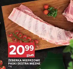 Stokrotka Żeberka wieprzowe paski ekstra mięsne Stokrotka oferta