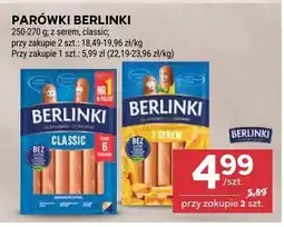 Stokrotka Parówki Berlinki classic, z serem oferta