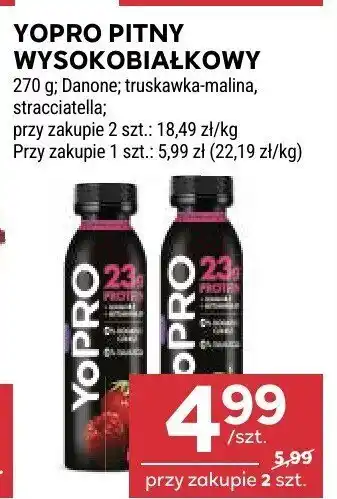 Stokrotka Yopro Pitny Wysokobiałkowy truskawka-malina, stracciatella oferta