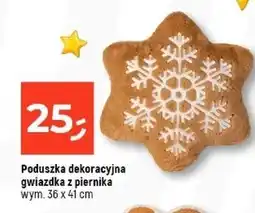 Dealz Poduszka gwiazdka z piernika 36 x 41 cm oferta