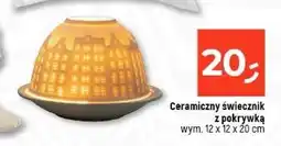 Dealz Świecznik ceramiczny z pokrywką oferta