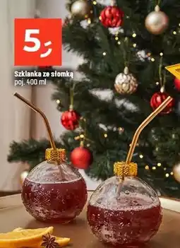 Dealz Szklanka ze słomką 400 ml oferta