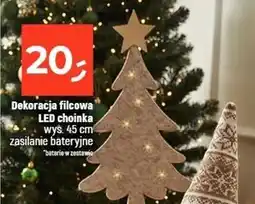 Dealz Dekoracja filcowa led choinka 45 cm oferta