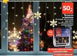 Dealz Kurtyna 156 led ze śnieżynkami oferta