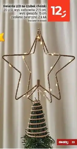Dealz Gwiazda na czubek led oferta