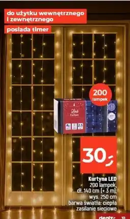 Dealz Lampki kurtyna 200 led oferta