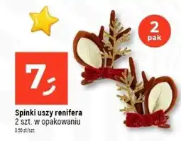 Dealz Spinki do włosów rogi renifera oferta