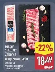 ALDI Żeberka wieprzowe ekstra mięsne Mięsne Specjały Zawsze Świeże (Aldi) oferta
