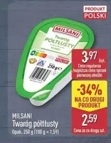 ALDI Twaróg półtłusty Milsani oferta