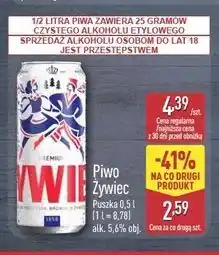 ALDI Piwo Żywiec Jasne Pełne oferta