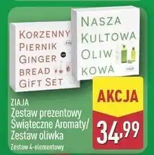 ALDI Zestaw w pudełku oliwkowa żel pod prysznic 500 ml + mleczko do ciała 400 krem twarzy 50 Ziaja oferta