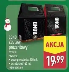 ALDI Zestaw w pudełku whisky dezodorant 150 ml + woda po goleniu 100 Bond oferta