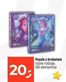 Dealz Puzzle z brokatem 100 el oferta