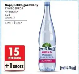 Intermarche Woda lekko gazowana Żywiec Zdrój Minerals+ oferta