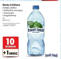 Intermarche Woda delikatnie musująca Żywiec Zdrój oferta