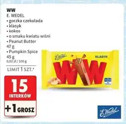 Intermarche Baton pumpkin spice E. Wedel Ww oferta