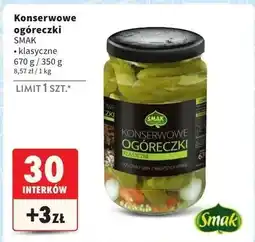 Intermarche Ogóreczki konserwowe klasyczne Smak oferta