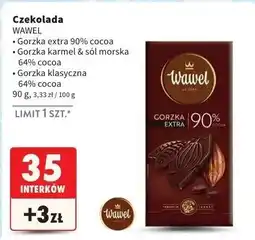 Intermarche Czekolada gorzka 70% karmel i sól morska Wawel Premium oferta