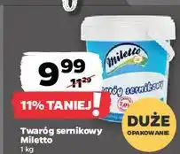 Netto Twaróg sernikowy naturalny Miletto oferta