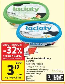 Intermarche Serek śmietankowy naturalny Łaciaty oferta