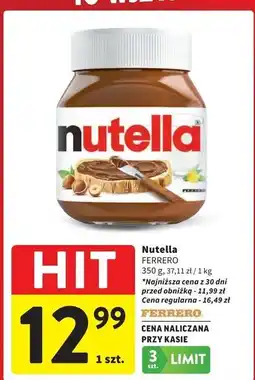Intermarche Krem czekoladowo-orzechowy Nutella oferta