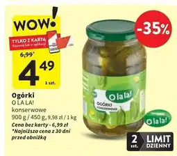 Intermarche Ogórki konserwowe Intermarche O La La! oferta