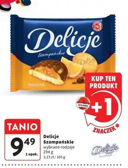 Intermarche Ciastka z galaretką pomarańczową Delicje Szampańskie oferta