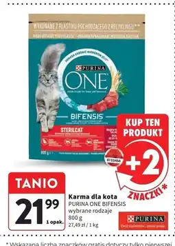 Intermarche Karma dla kota sterilcat wołowina i pszenica Purina One oferta