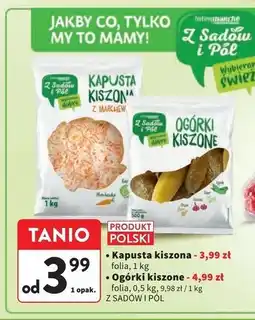 Intermarche Ogórki kiszone Z Sadów I Pól oferta