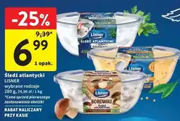 Intermarche Filety śledziowe w sosie musztardowym Lisner oferta