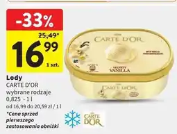 Intermarche Lody vanilla Algida Carte D'or Les Classiques oferta