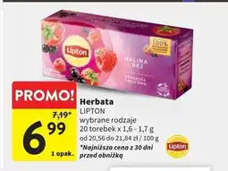 Intermarche Herbata malina i bez Lipton oferta