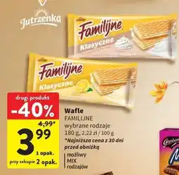Intermarche Wafle cytrynowe Jutrzenka Familijne oferta